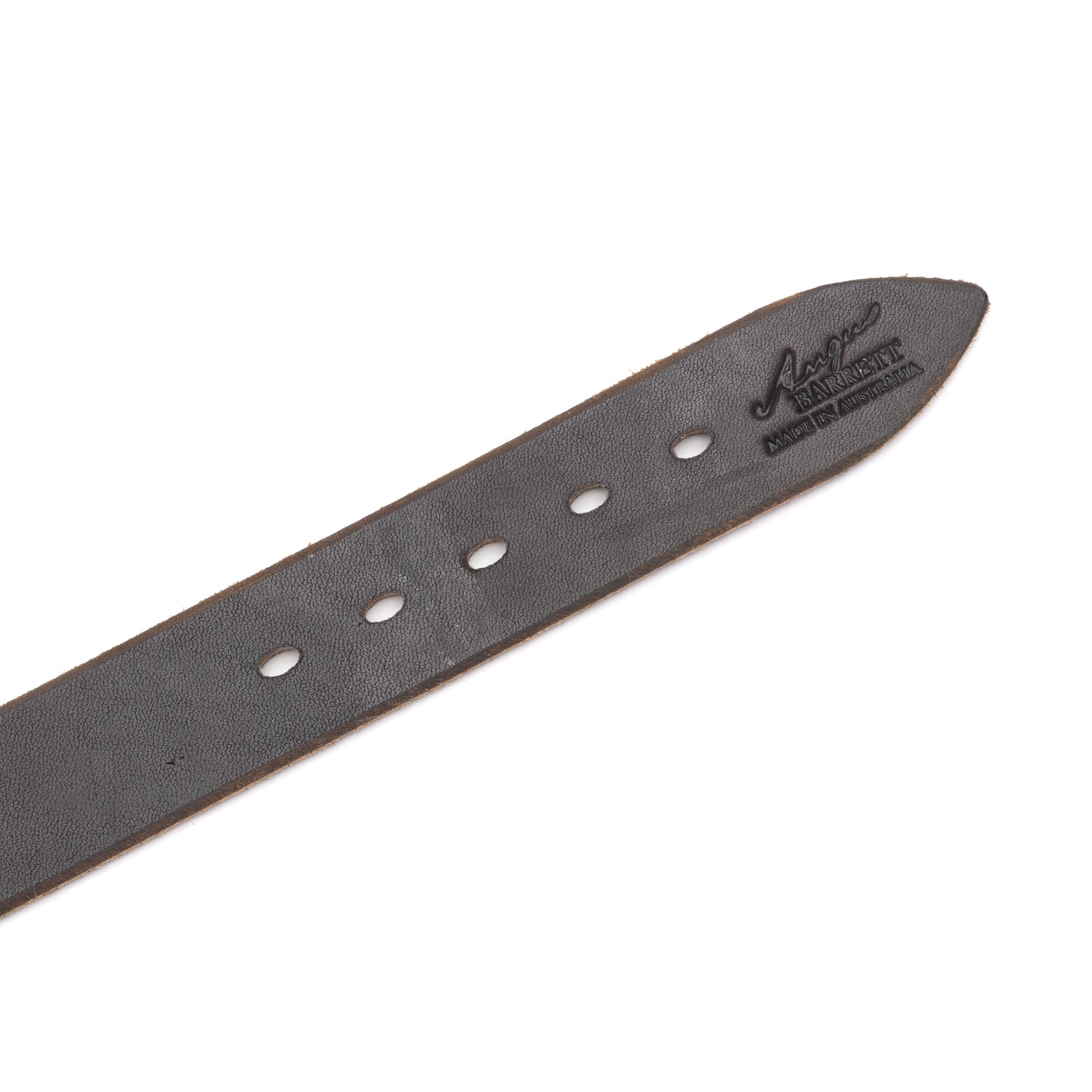 Leather Working Dog Collar with Stainless Steel Buckle - 32mm Wide