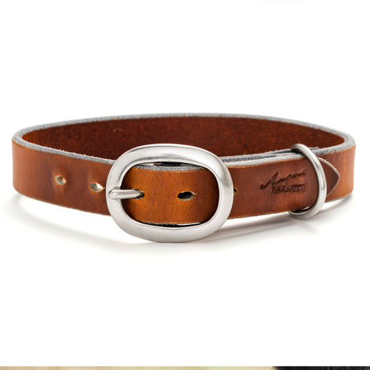 Leather Working Dog Collar 25mm Wide | Angus Barrett Saddlery