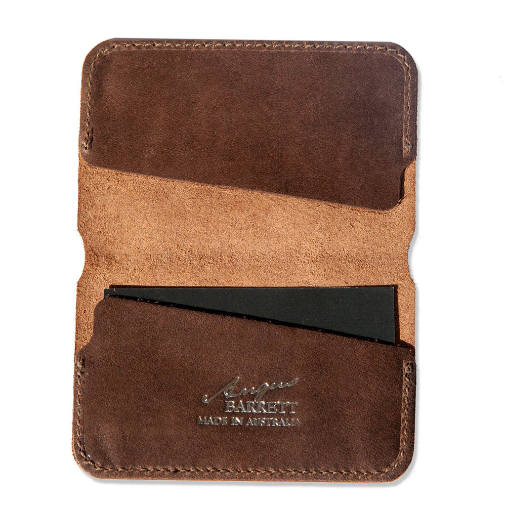 The "Little Yarra" Italian Leather Wallet (Brown)