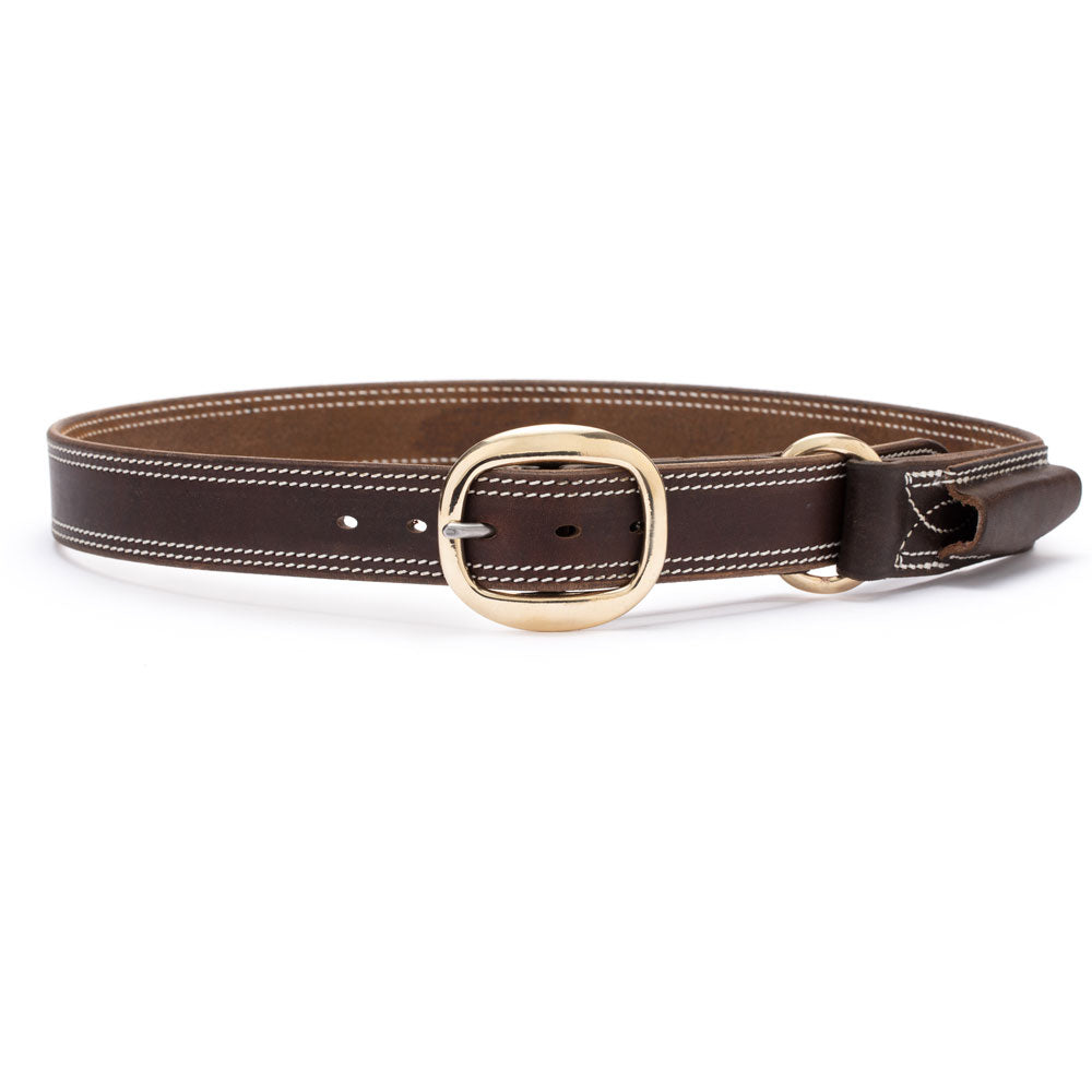 Ringers Leather Belt with Pocket Knife Pouch - Angus Barrett Saddlery