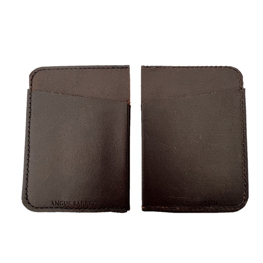 The Slip Leather Wallet - Brown Bovine Leather | Angus Barrett Saddlery