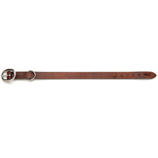 16mm wide leather working dog collar | Angus Barrett Saddlery