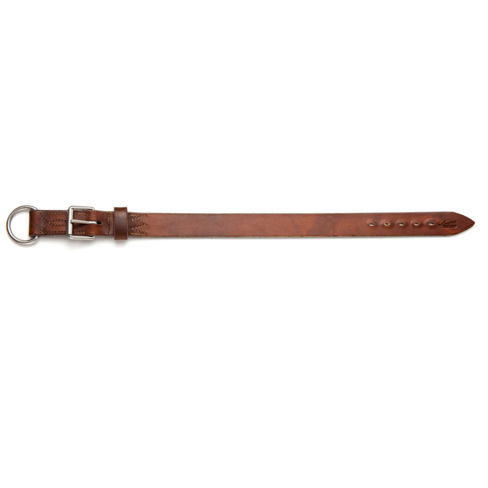 Angus Barrett Saddlery Working Dog Collar with Stainless steel hardware- 32mm wide