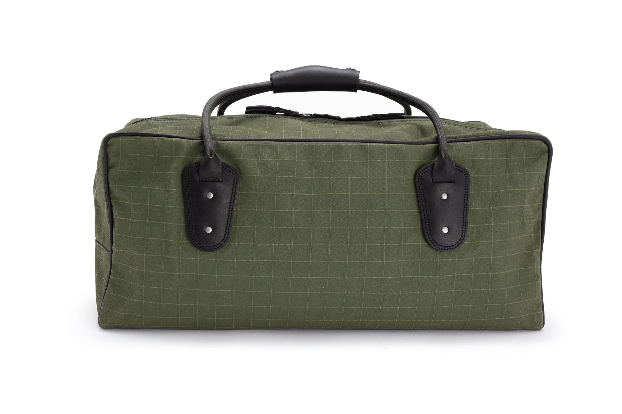 All Canvas Weekender Travel Bag (Green) - Angus Barrett Saddlery
