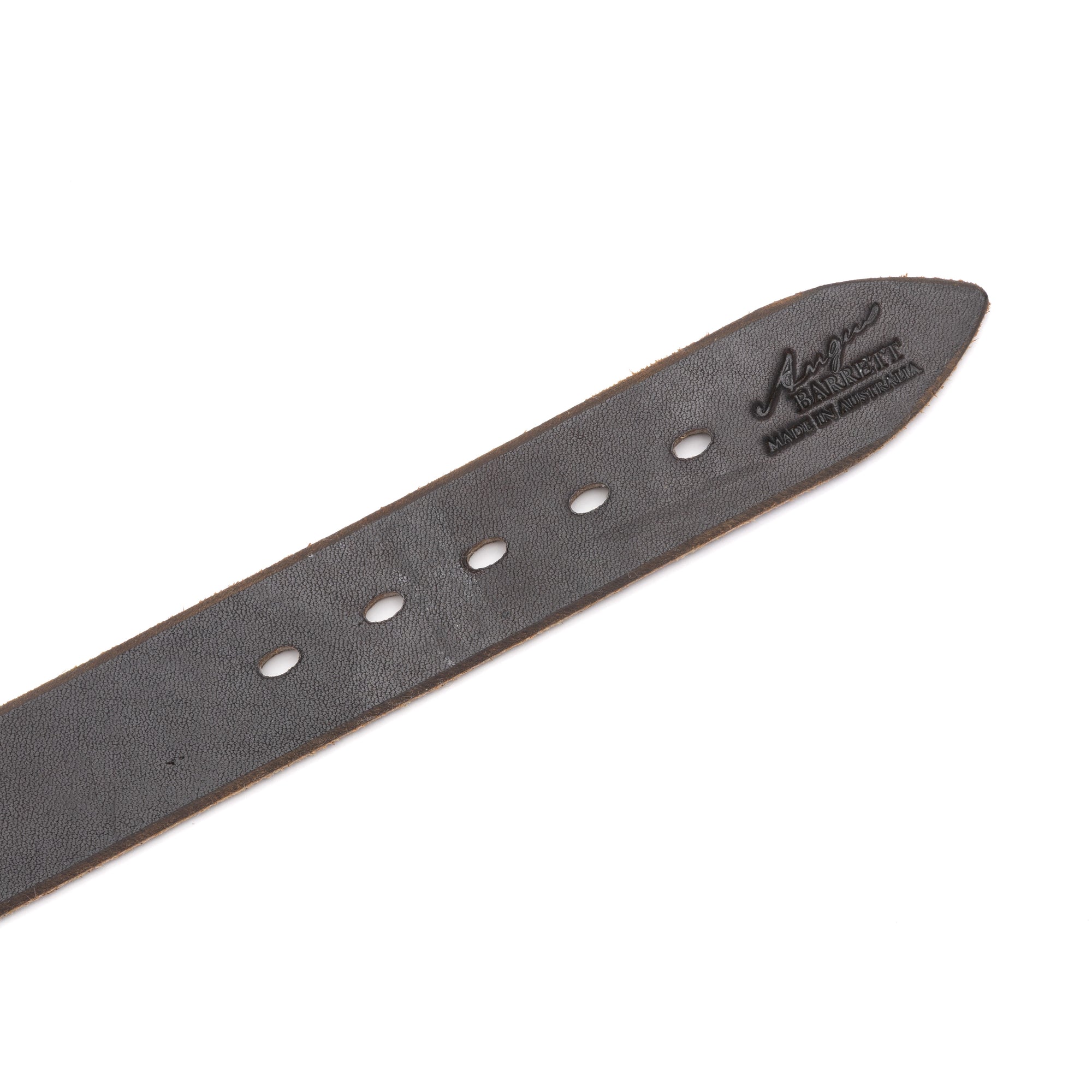 Leather Working Dog Collar with Stainless Steel Buckle - 32mm Wide