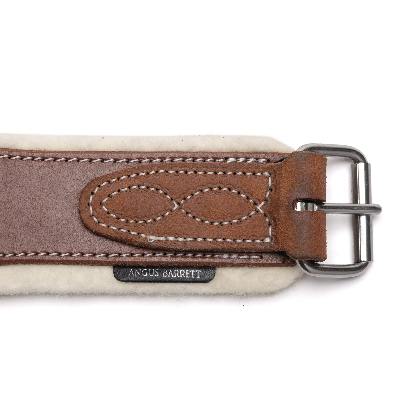 Leather Girth with Stainless Steel Hardware