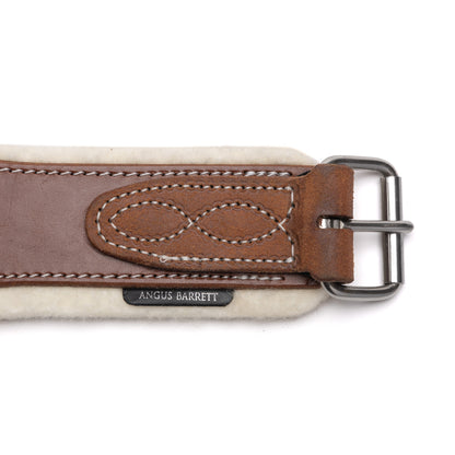 Leather Girth with Stainless Steel Hardware