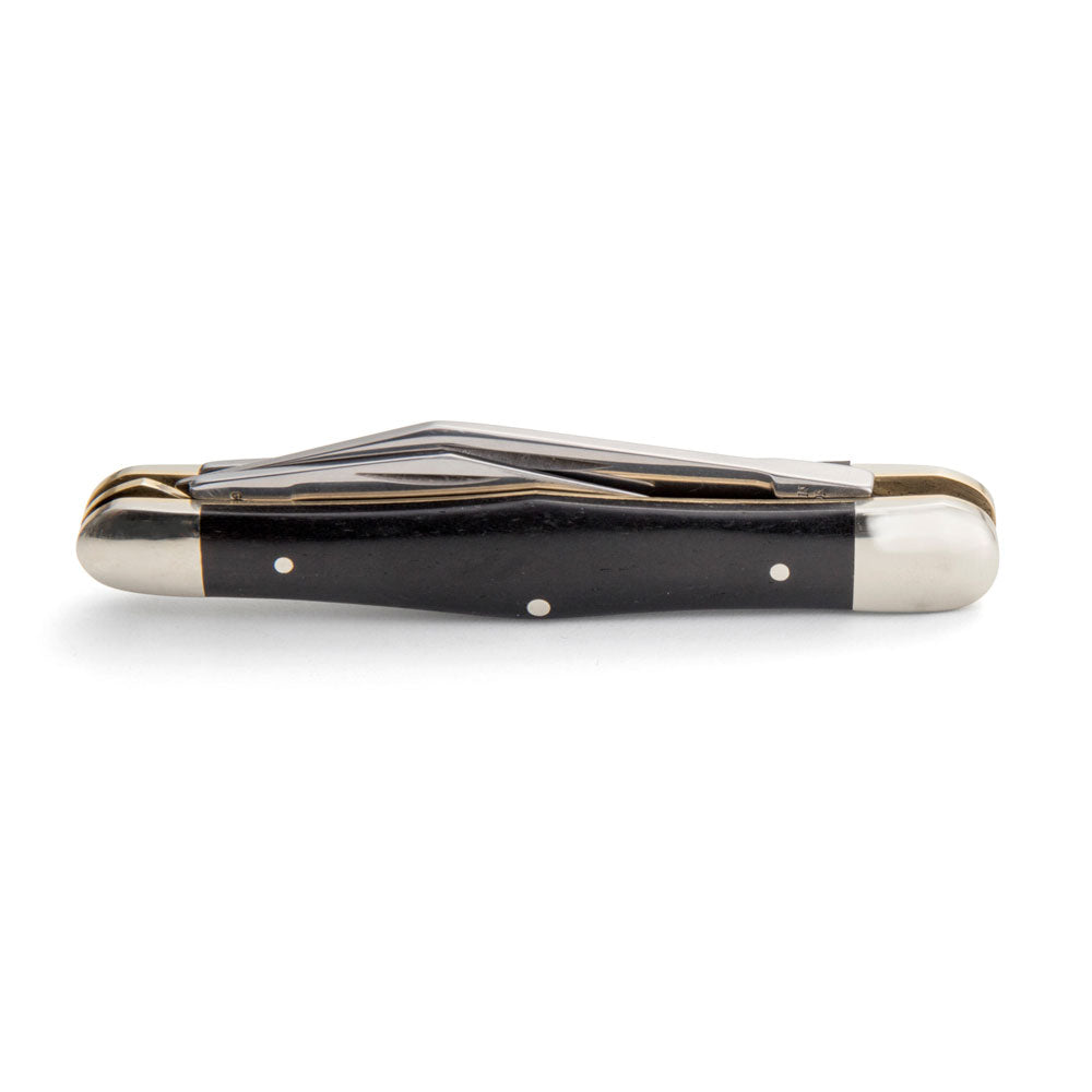 Robert Klaas 3 Blade Pocket Knife with Genuine Ebony Wood Handle 