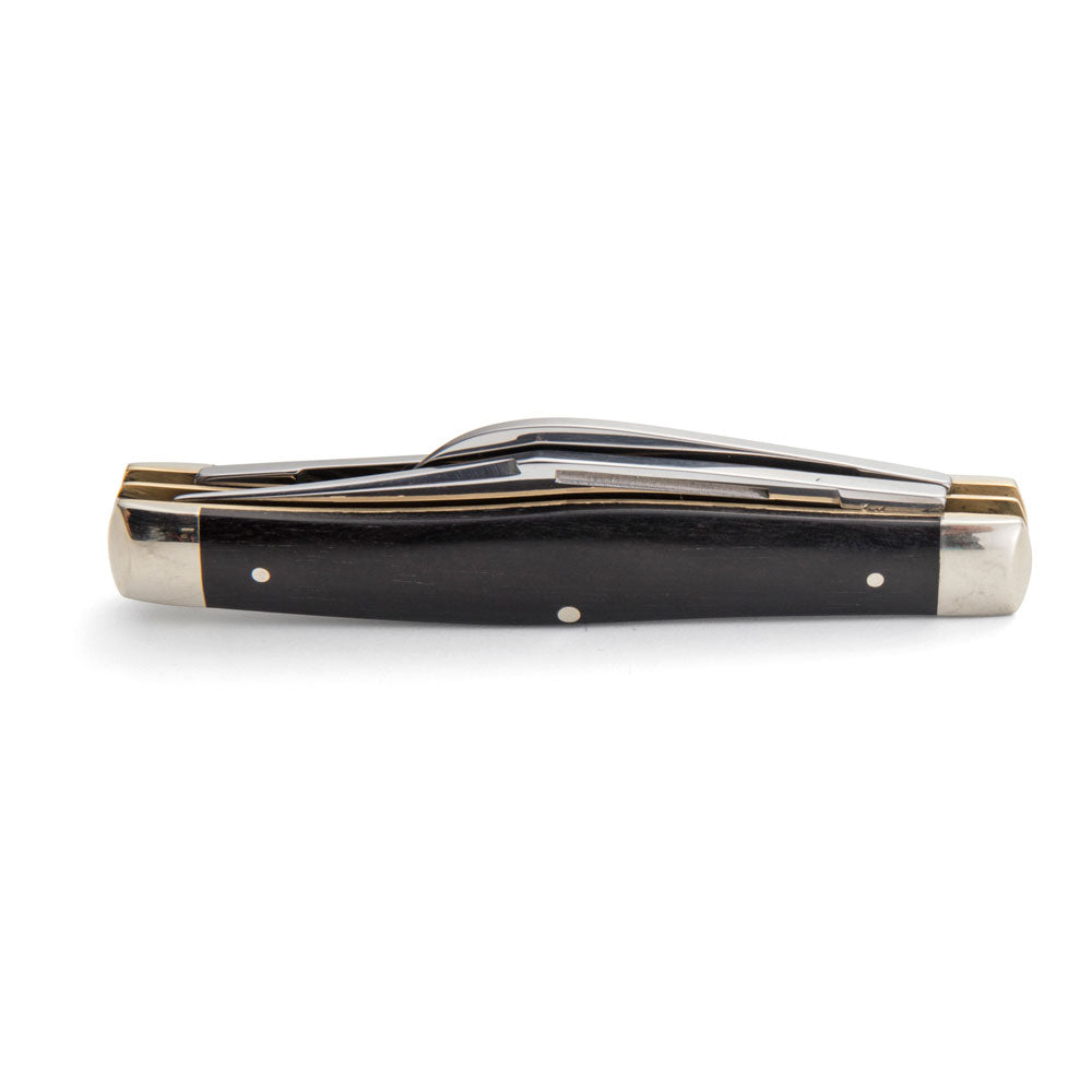 Robert Klaas 3 Blade Pocket Knife with Genuine Ebony Wood Handle 