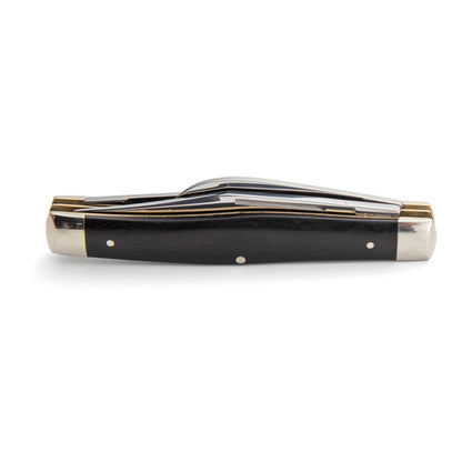 Robert Klaas 3 Blade Pocket Knife with Genuine Ebony Wood Handle 