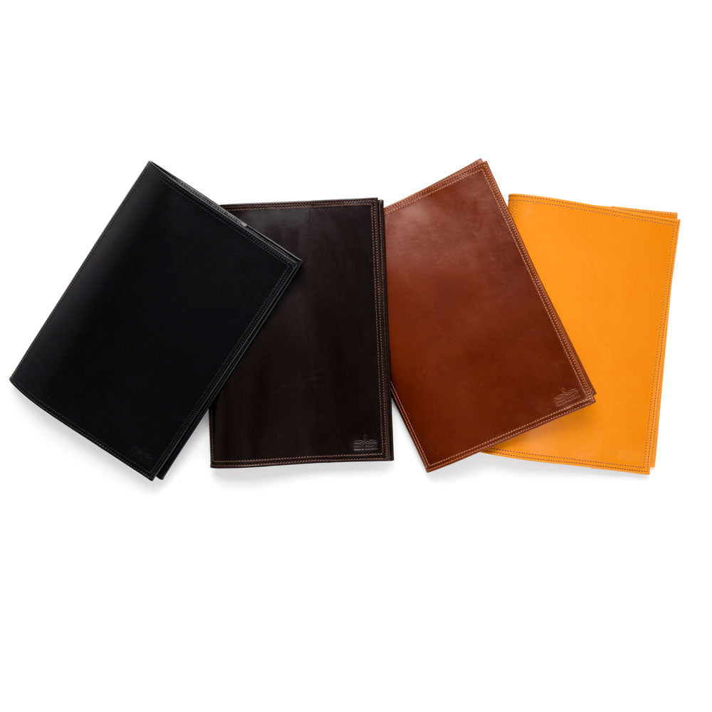 Angus Barrett A4 Diary Cover in Black, Dark Brown, Tan and Gold