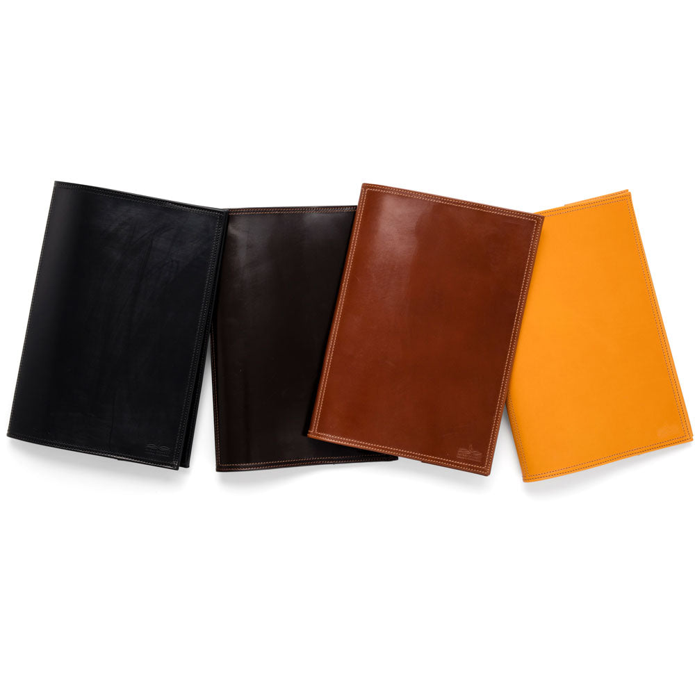 Angus Barrett A4 Diary Cover in Black, Dark Brown, Tan and Gold