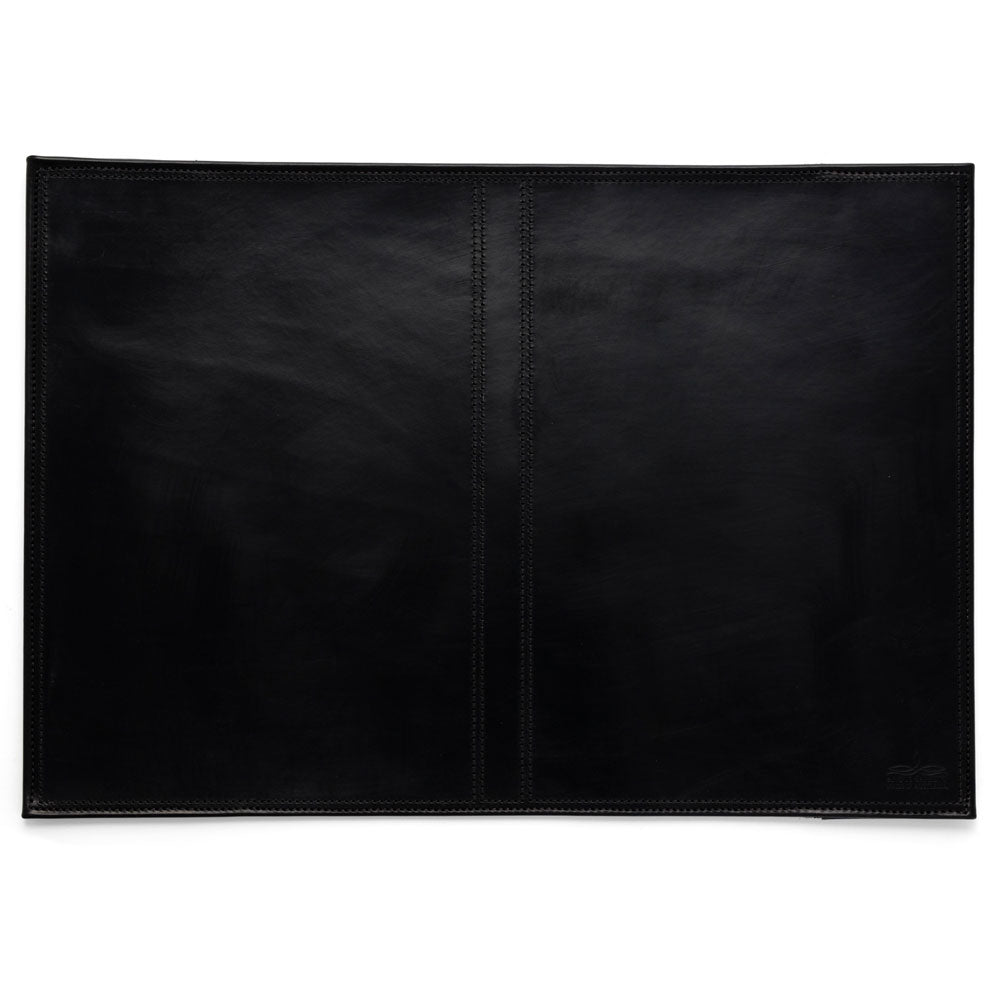 Angus Barrett A4 Leather Diary &amp; Notebook Cover in Black