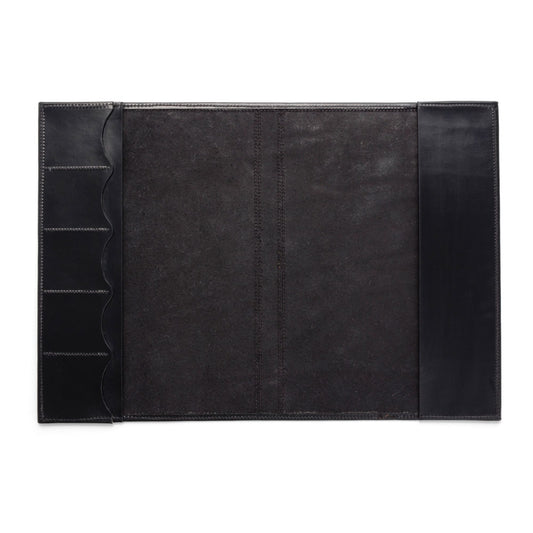 Angus Barrett A4 Leather Diary & Notebook Cover in Black