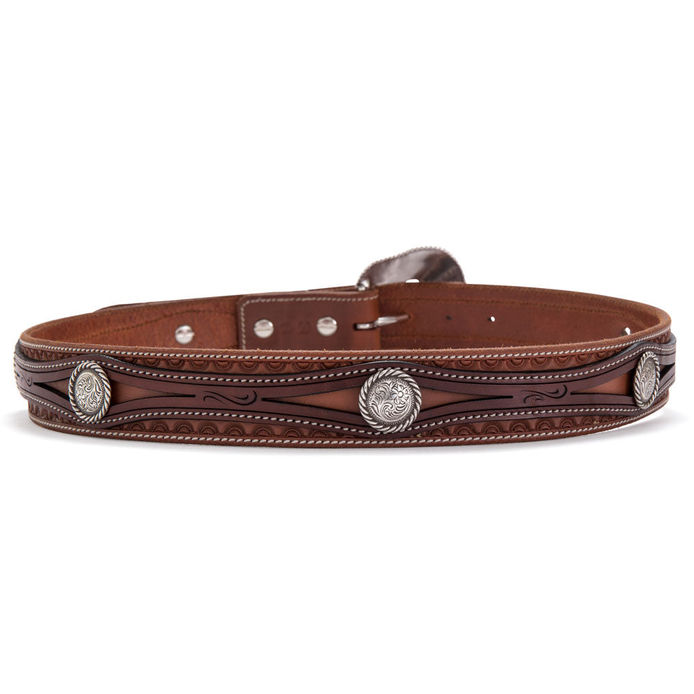 Barton Hand Carved Leather Belt - Angus Barrett Saddlery
