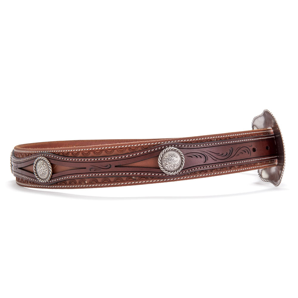 Barton Hand Carved Leather Belt - Angus Barrett Saddlery