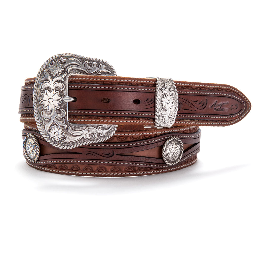 Barton Hand Carved Leather Belt - Angus Barrett Saddlery