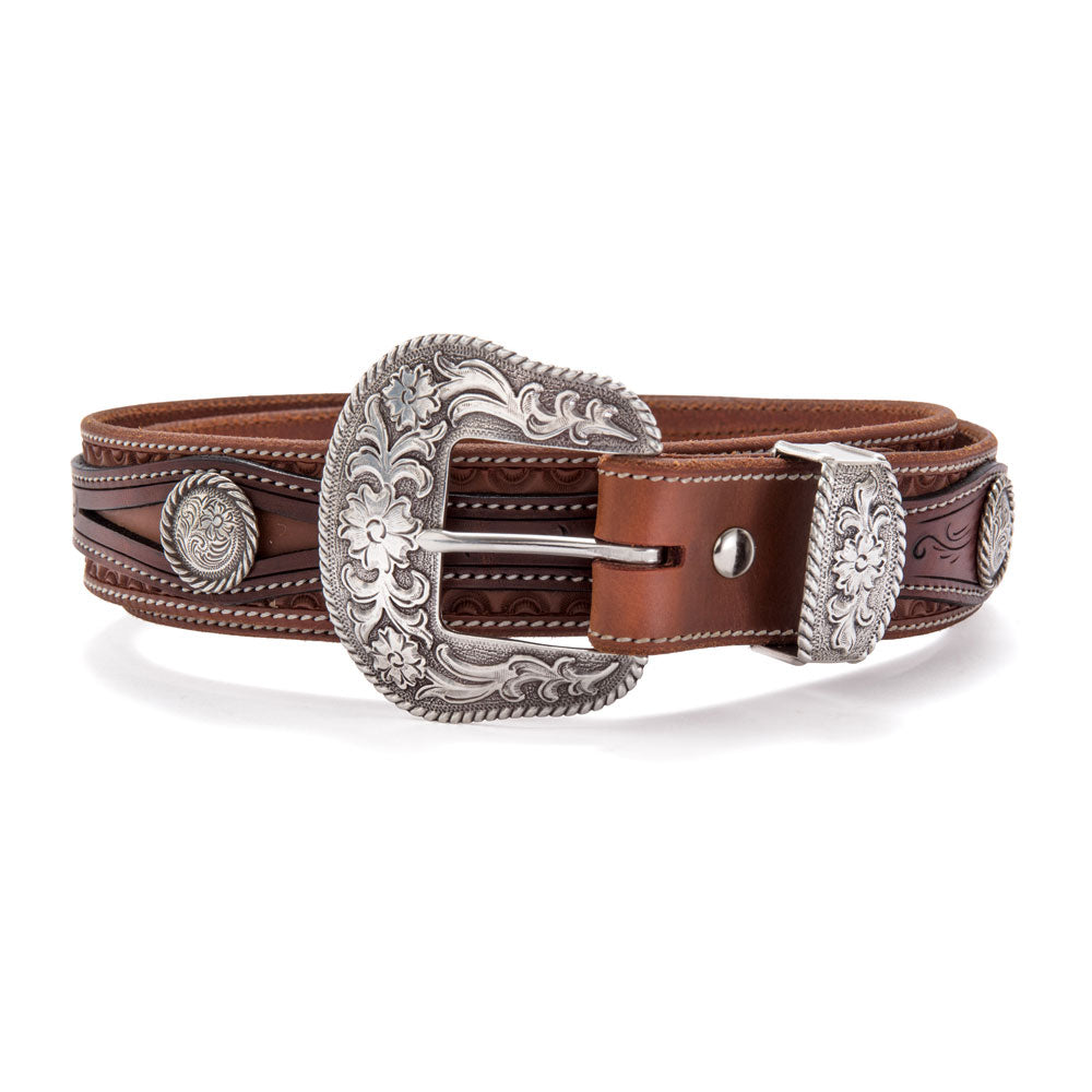 Barton Hand Carved Leather Belt | Australian Made Leather Western Belts