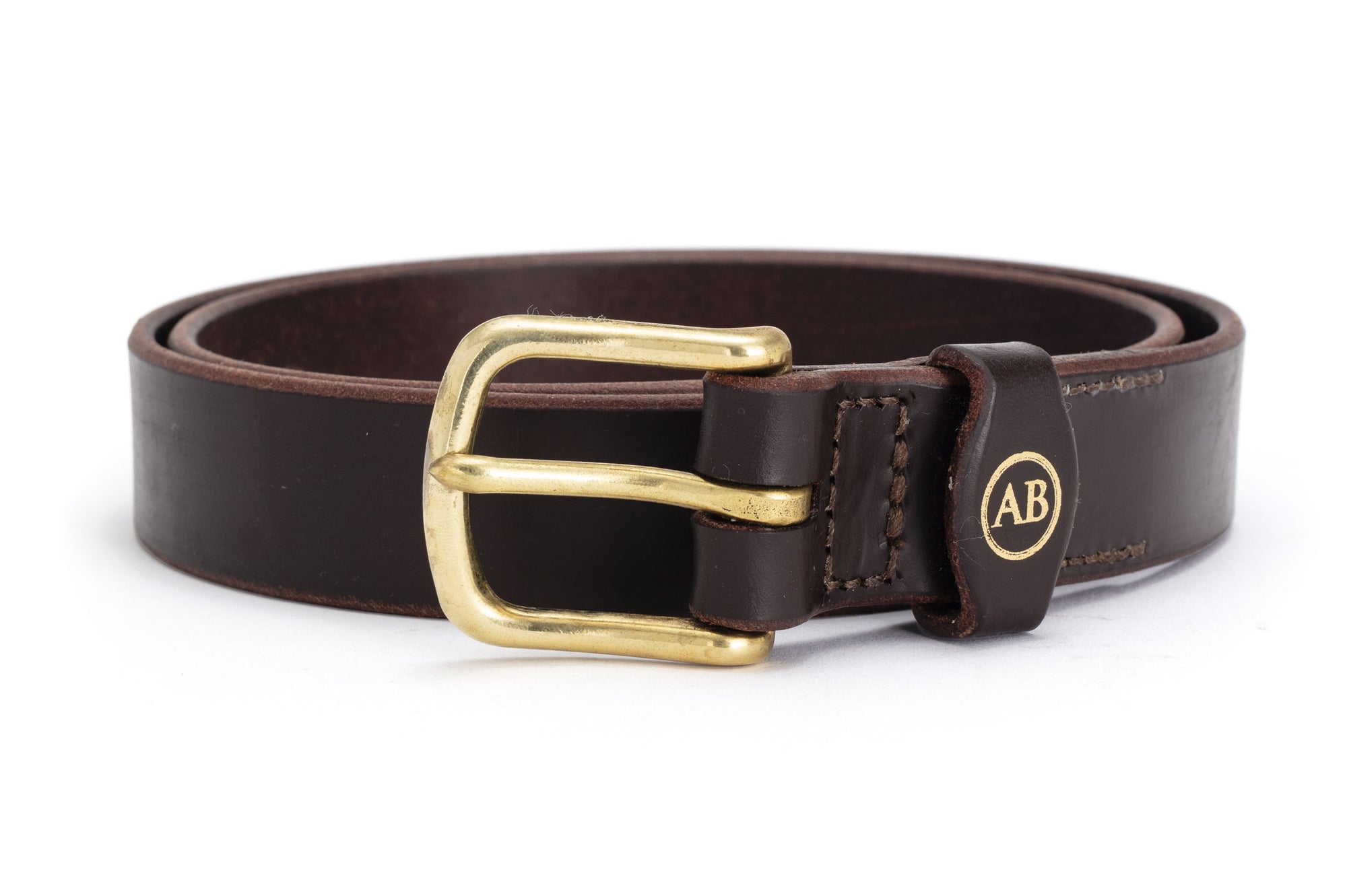 Brown Leather Dress Belt (1 Keeper) | Angus Barrett Saddlery