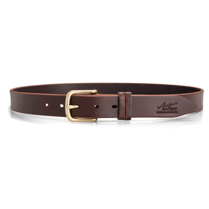Brown Leather Dress Belt - Angus Barrett Saddlery & Leather Goods