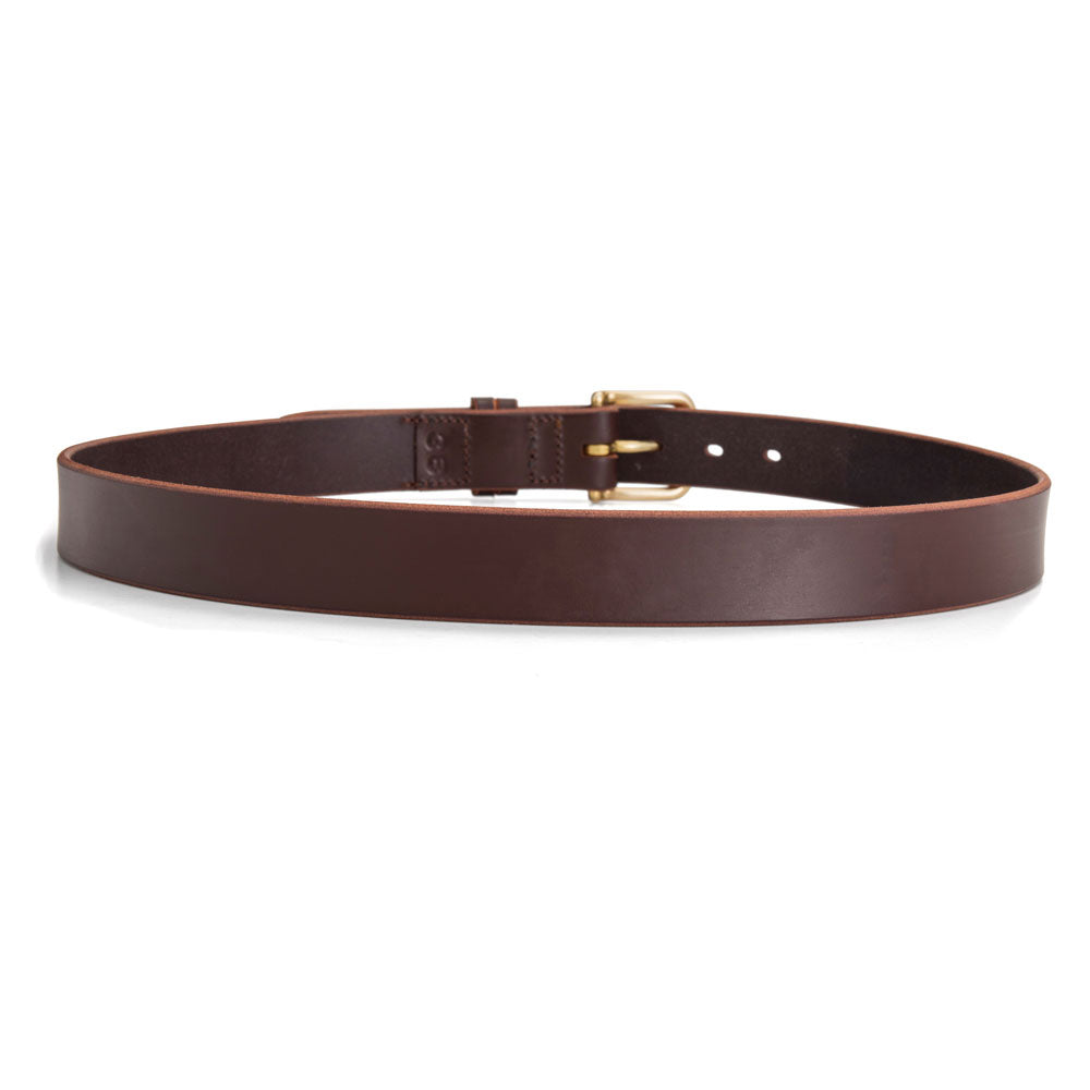 Brown Leather Dress Belt - Angus Barrett Saddlery & Leather Goods