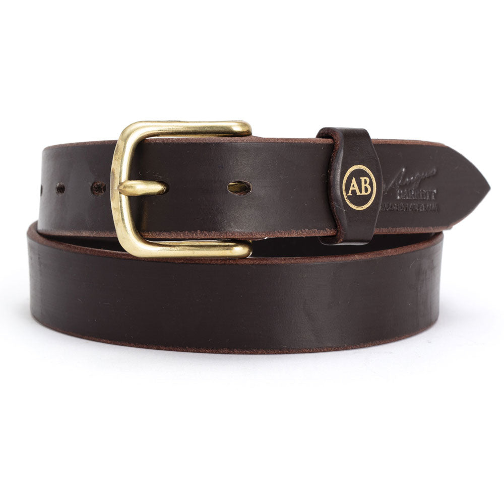 Brown Leather Dress Belt (1 Keeper) | Angus Barrett Saddlery