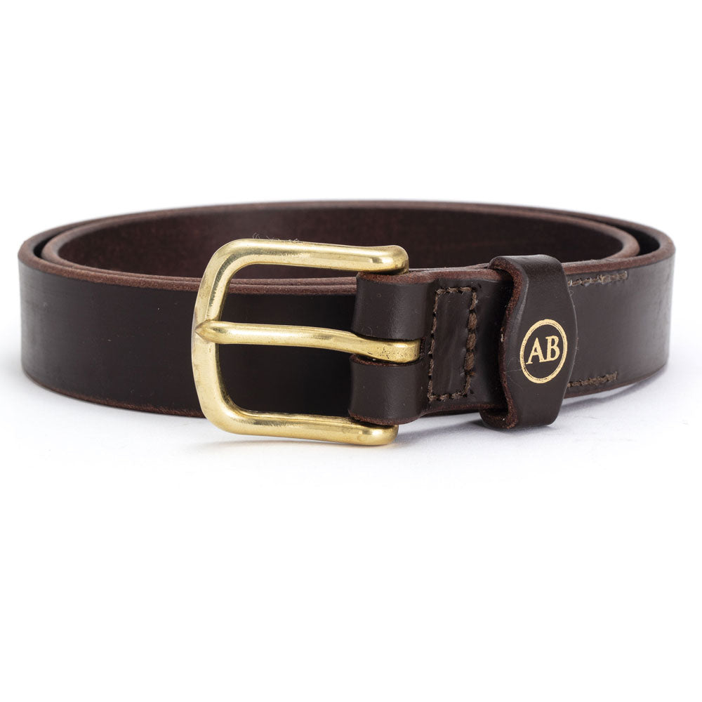 Brown Leather Dress Belt (1 Keeper) | Angus Barrett Saddlery