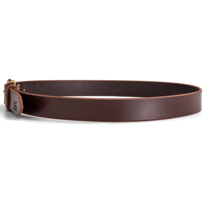 Brown Leather Dress Belt - Angus Barrett Saddlery & Leather Goods