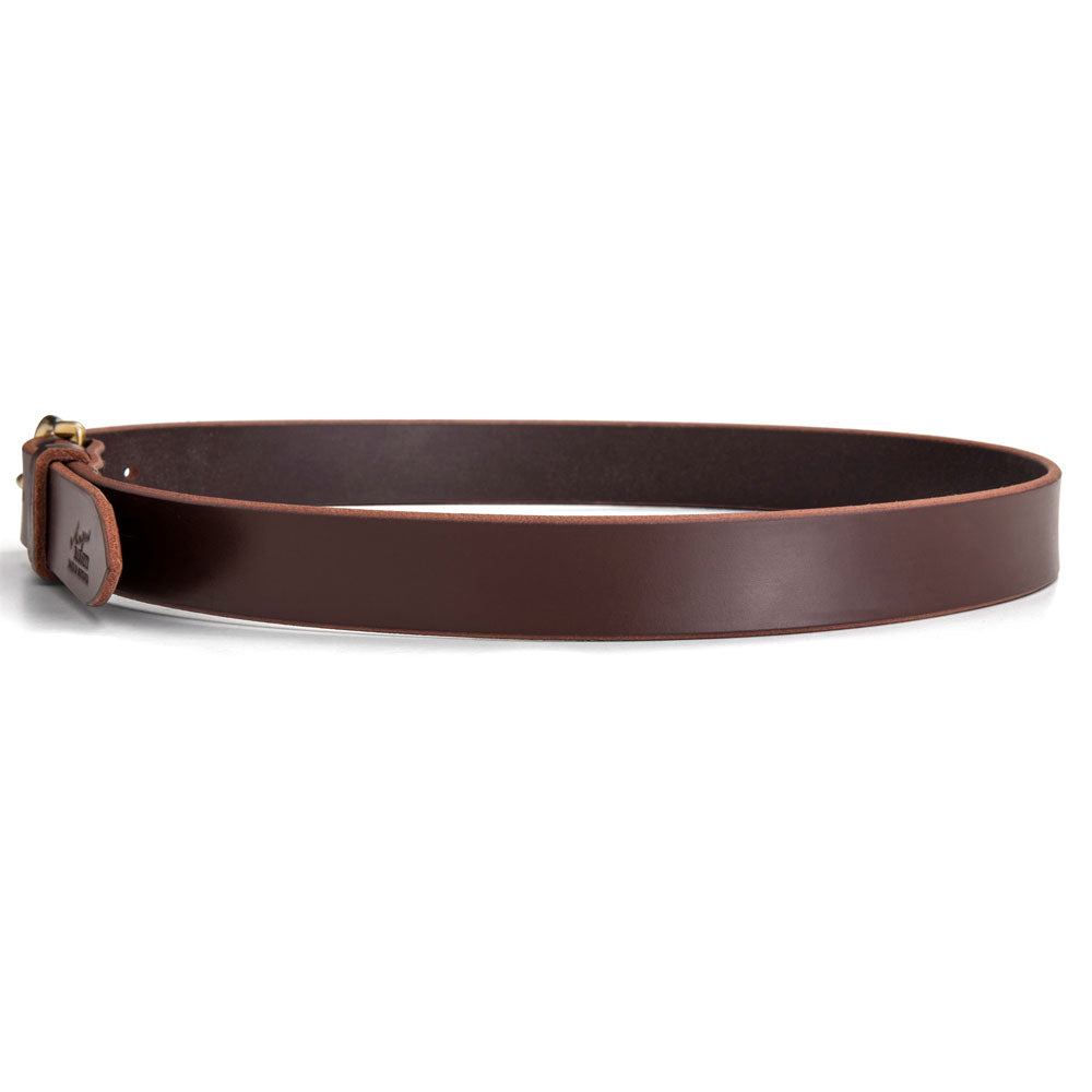 Brown Leather Dress Belt - Angus Barrett Saddlery &amp; Leather Goods