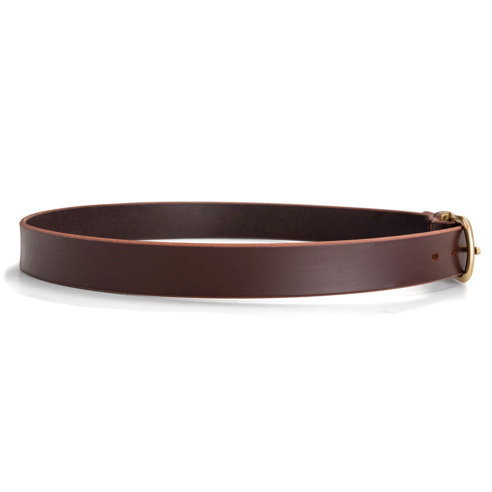 Brown Leather Dress Belt