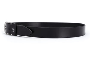 Brunett Leather Belt (Black) | Angus Barrett Saddlery