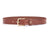 Brunett Leather Belt - Natural with Brass Buckle