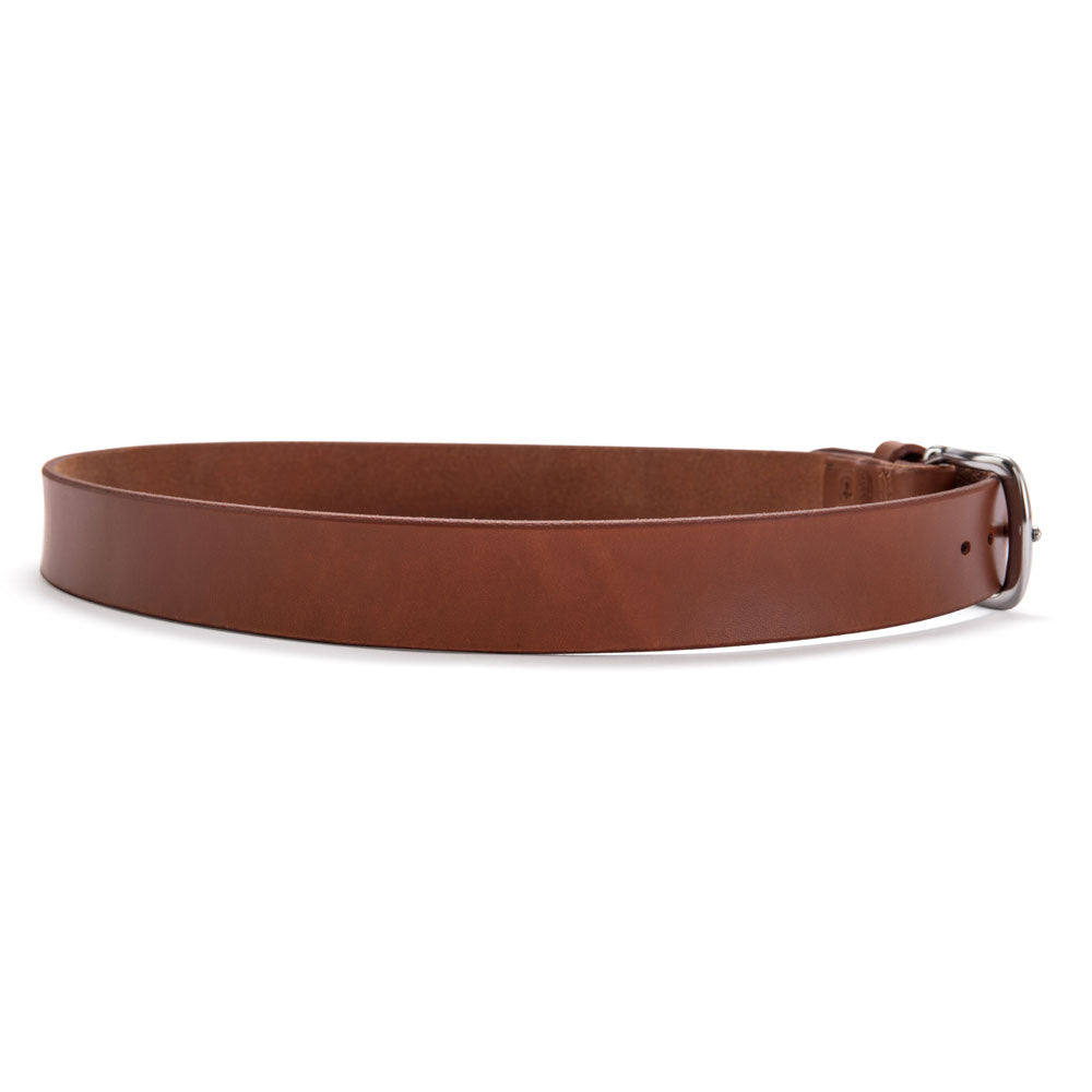 Brunett Leather Belt - Natural with Stainless Steel Hardware