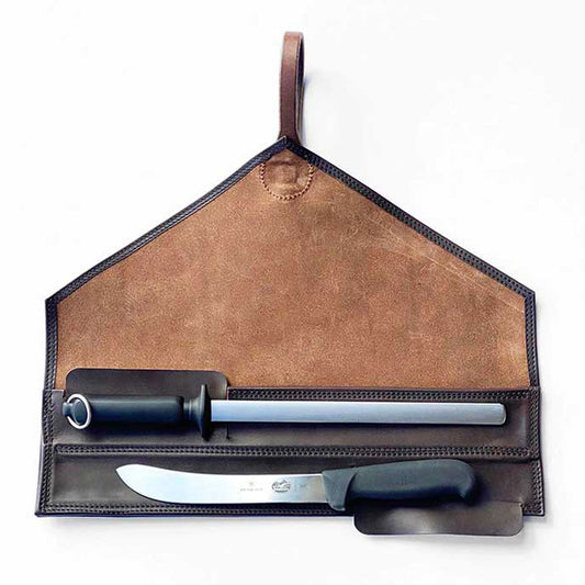 Bullock Leather Knife Roll Set | Angus Barrett Saddlery