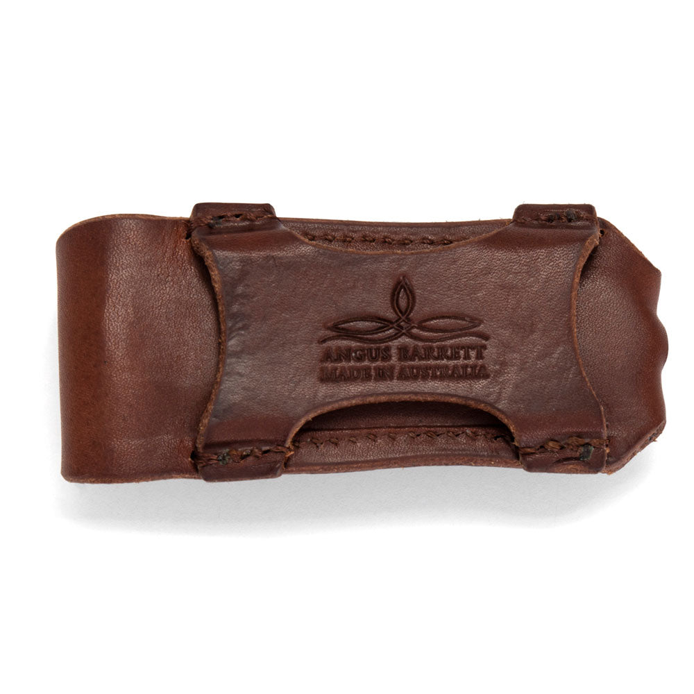 Button Close Pocket Knife Pouch - Natural