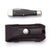 Robert Klaas Coke Bottle Pocket Knife with Button Close Knife Pouch - Dark Natural and Stainless Steel Hardware
