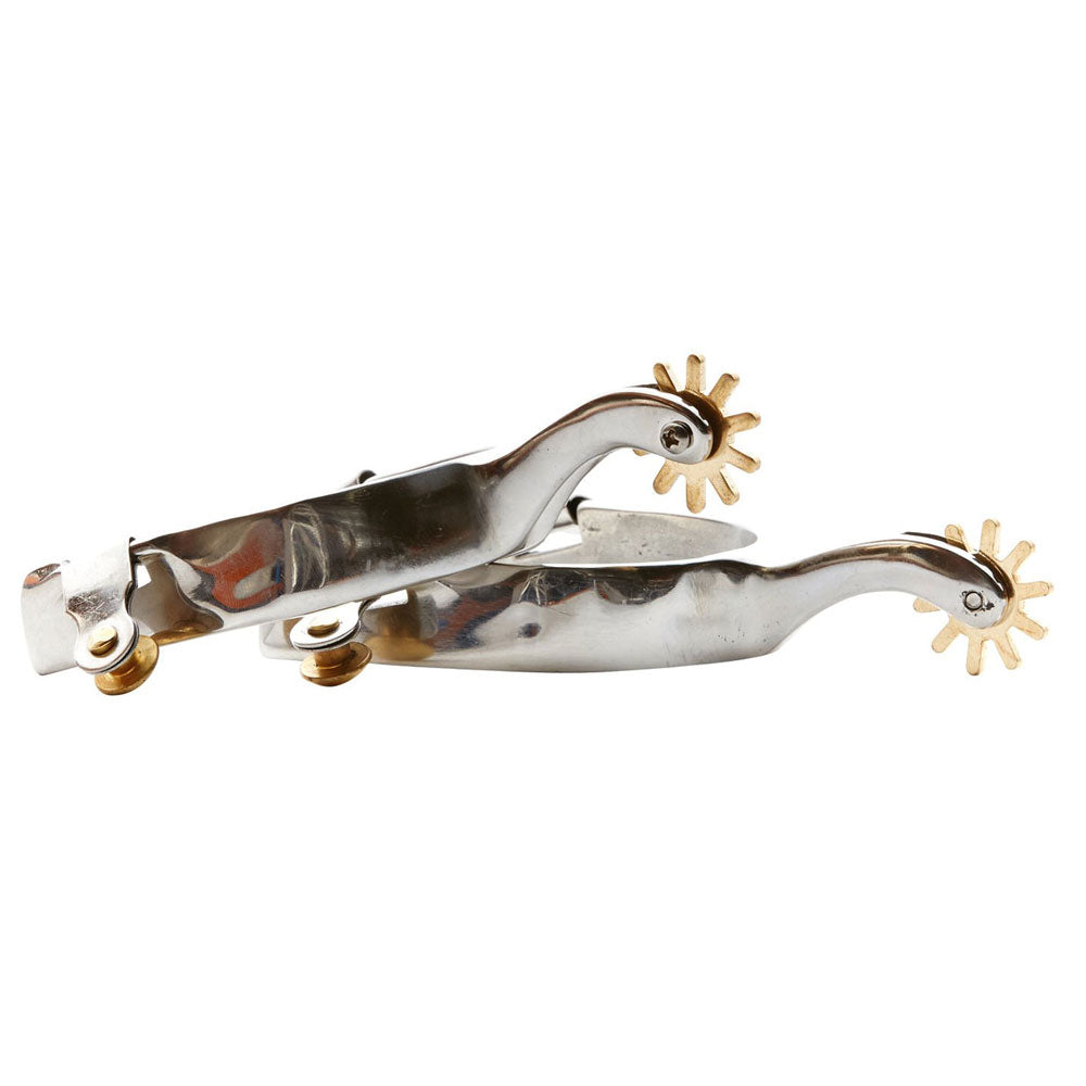 Stainless Steel Campdraft Spurs - Angus Barrett Saddlery