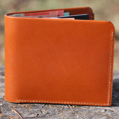 Classic Bi-Fold Men's Leather Wallet | Angus Barrett Saddlery