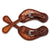 Diamond Carved Spur Straps - Angus Barrett Saddlery