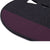 Fitted Slimline Saddle Pad - Charcoal Felt with Purple Canvas Trim