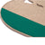 Fitted Slimline Saddle Pad with Cowboy Tan Felt and Bright Green Canvas Trim