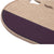 Fitted Slimline Saddle Pad with Cowboy Tan Felt and Purple Canvas Trim