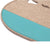 Fitted Slimline Saddle Pad with Cowboy Tan Felt and Turquoise Canvas Trim