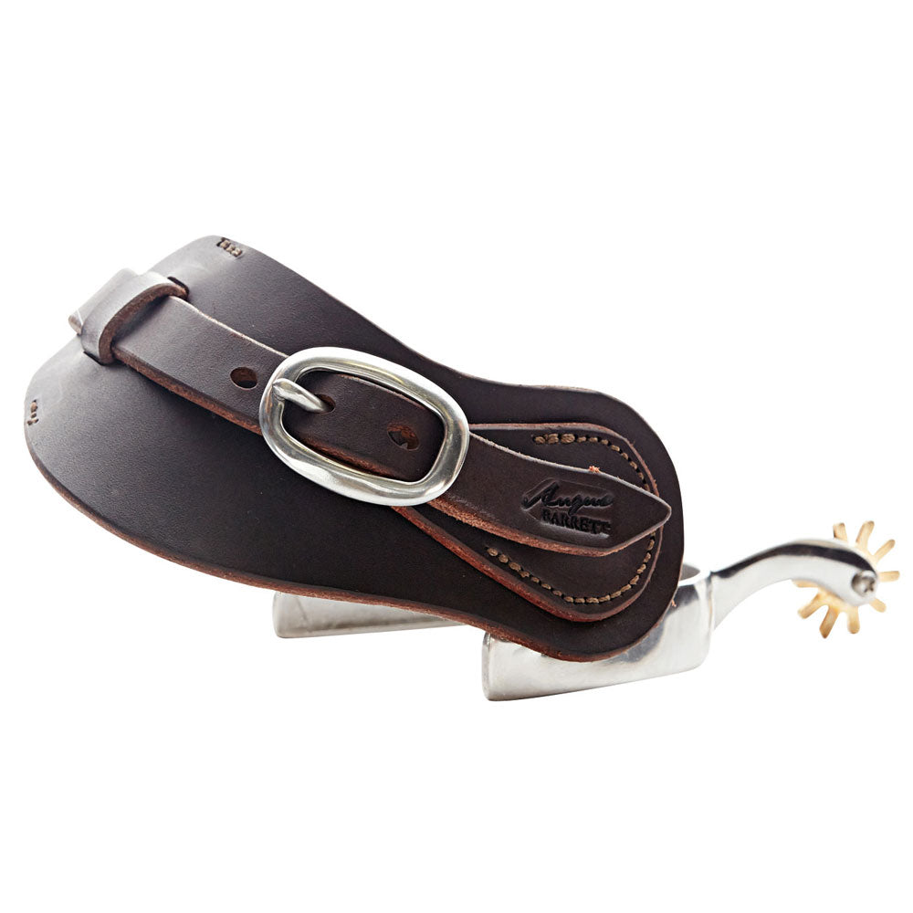 Fitted Leather Spur Straps with Stainless Steel Buckle - Angus Barrett Saddlery