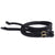 Split French Leather Reins - Black with Stainless Steel Hardware | Angus Barrett Saddlery