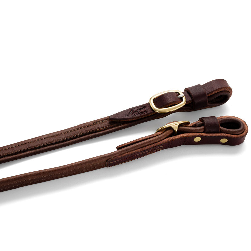 French Leather Reins with Brass Hardware | Angus Barrett Saddlery