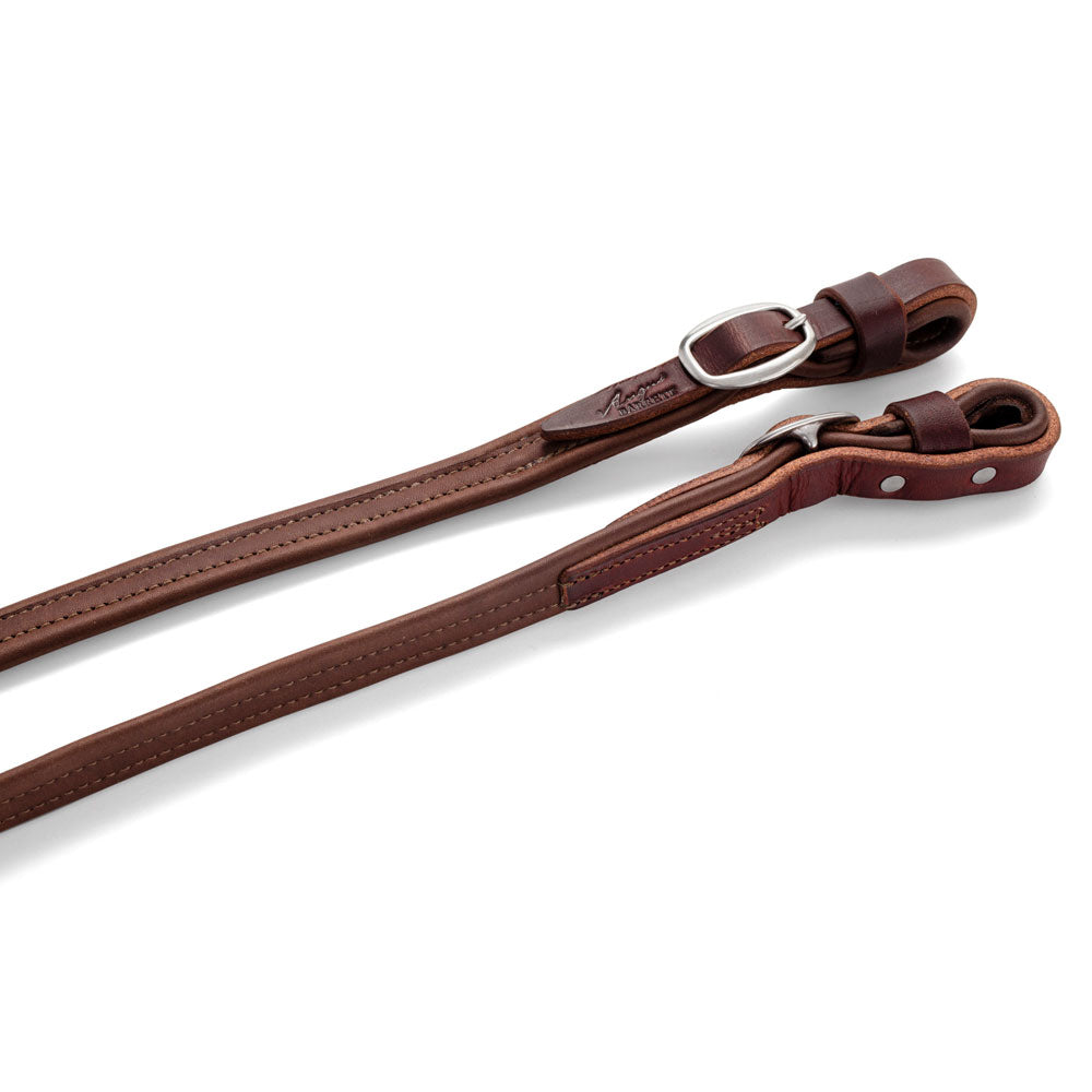 French Leather Reins with Stainless Steel Hardware | Angus Barrett Saddlery