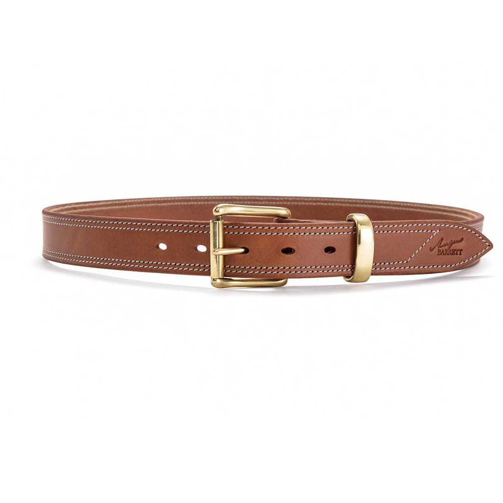 Harness Leather Belt Solid Brass Buckle | Angus Barrett Saddlery