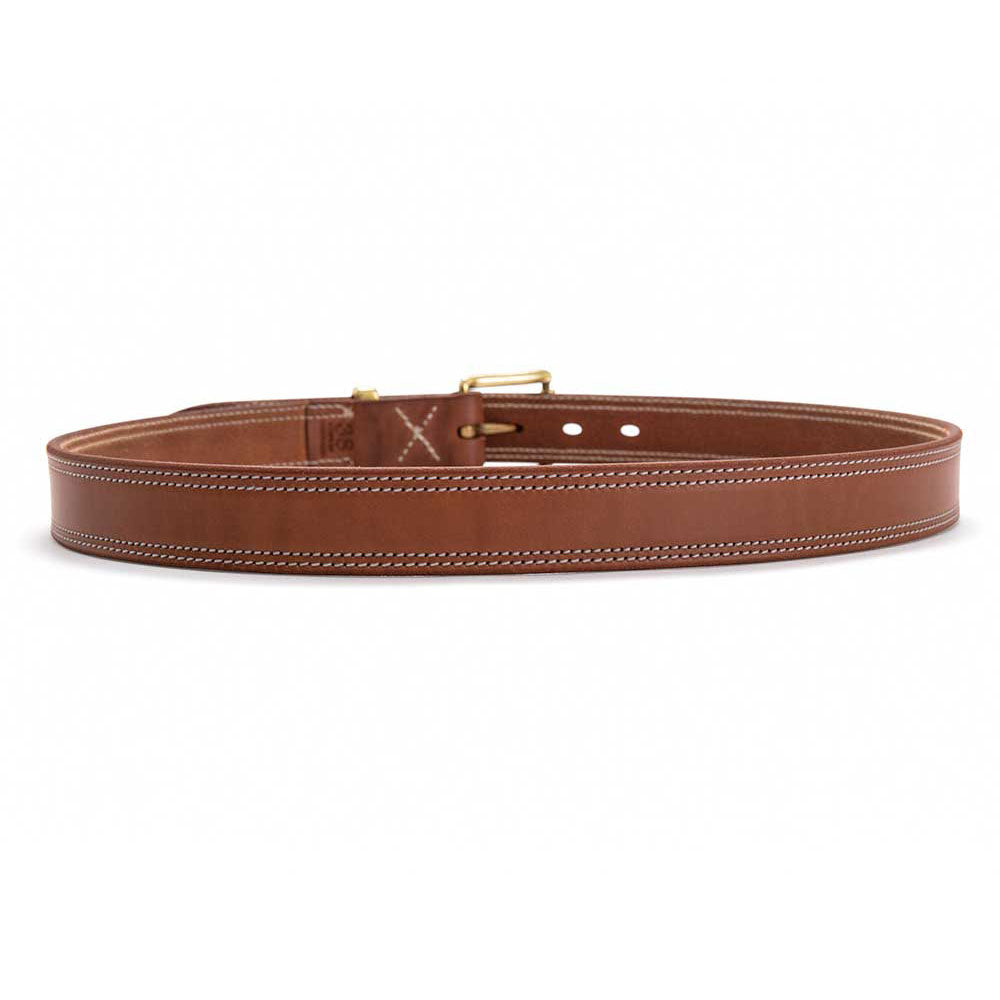 Harness Leather Belt Solid Brass Buckle | Angus Barrett Saddlery