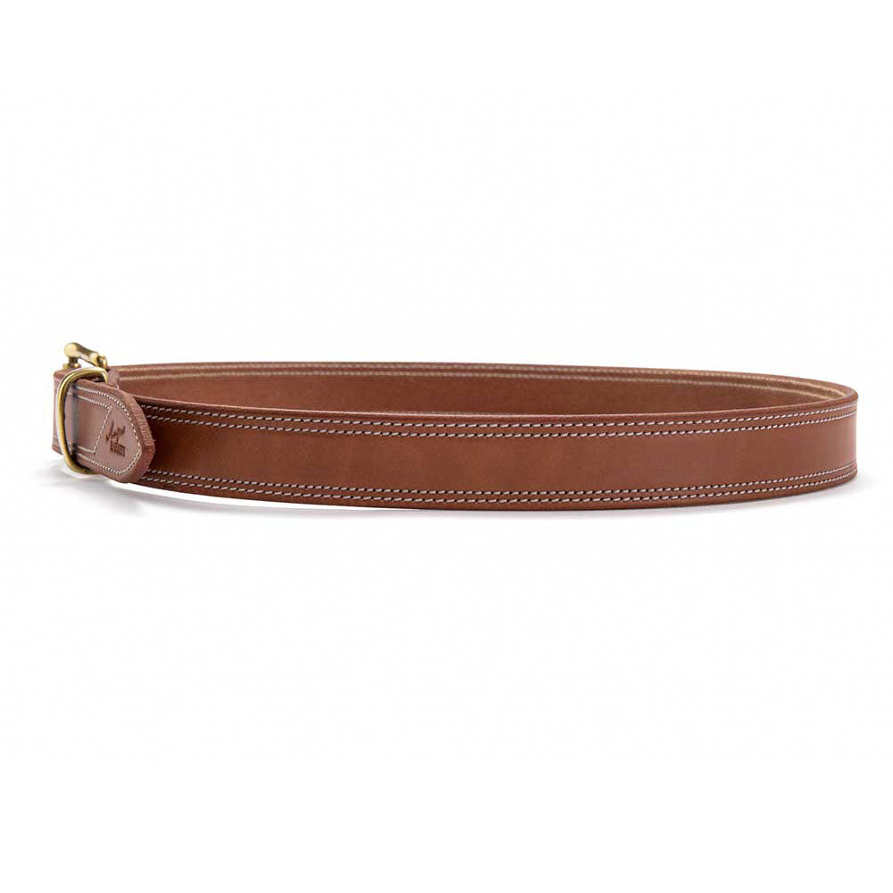 Harness Leather Belt Solid Brass Buckle | Angus Barrett Saddlery